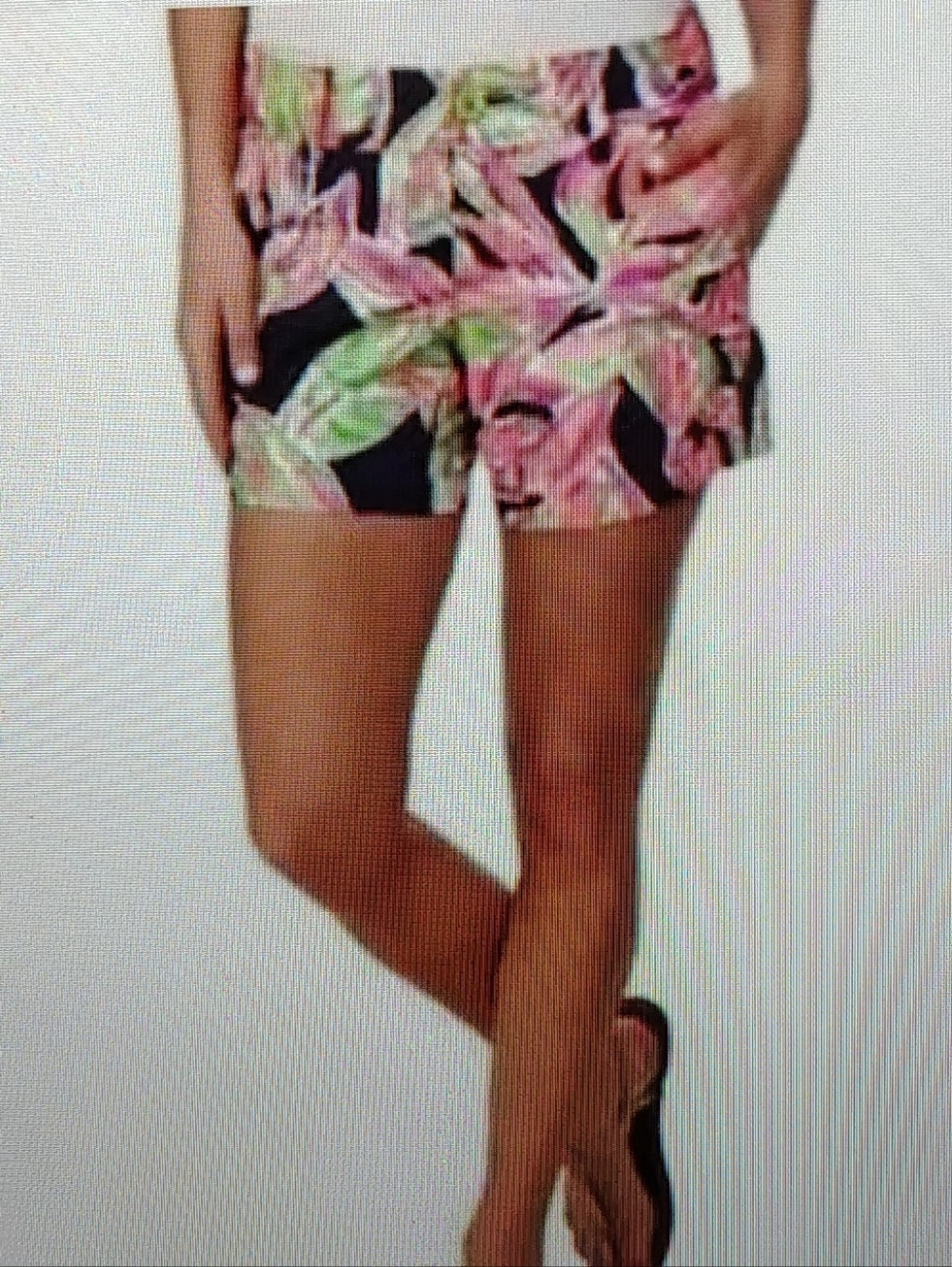 Lilly Pulitzer Callahan Shorts Vias Palmetto Leaf Navy, Pink & Lime Splash Sz 6 - Picture 3 of 8